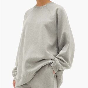 RAEY - Oversized Recycled-yarn cotton-blend sweatshirt - Size 8